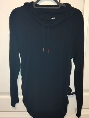 Isabel Maternity by Ingrid & Isabel Black Cowl Neck Long Sleeve Tunic